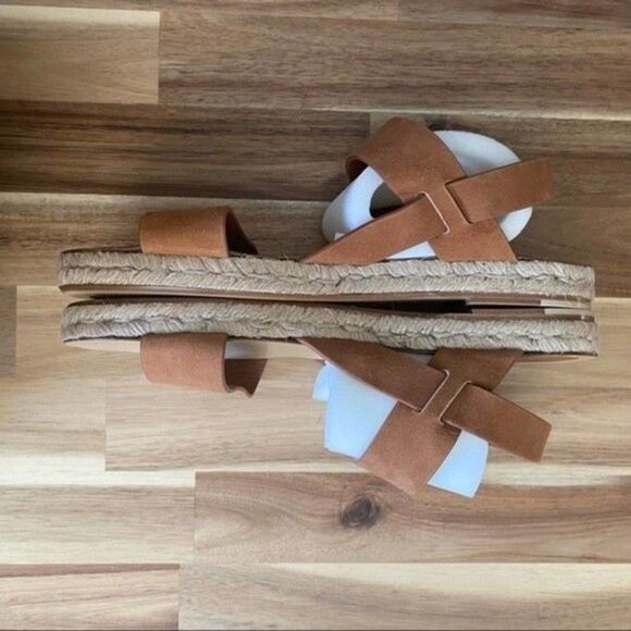 Jenni Kayne Suede Italian Leather Espadrille Sandals - Picture 5 of 9